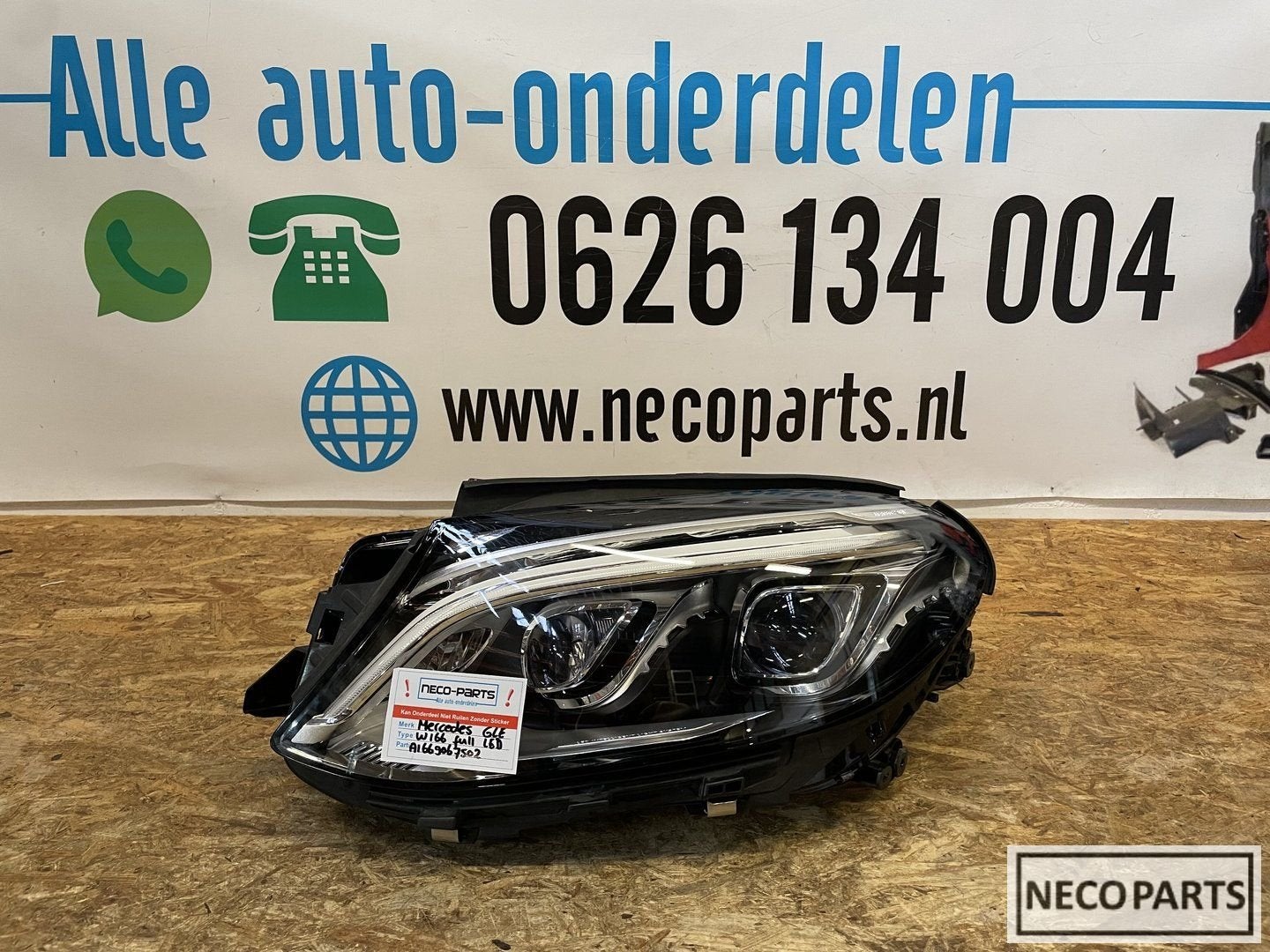 GLE W166 ML W166 FULL LED KOPLAMP LINKS A1669067502, Gebruikt, -, Ophalen of Verzenden, -