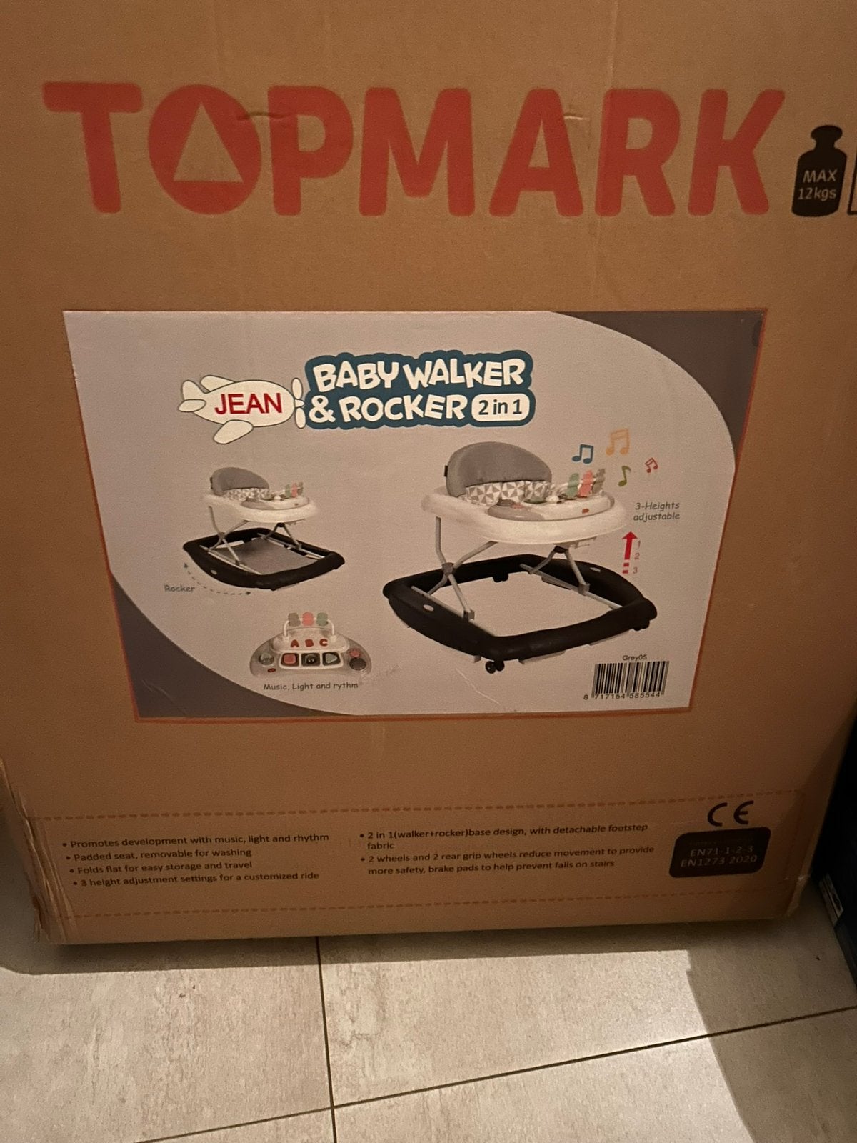 Loopwagen en schommelaar ineen, Enlèvement, Neuf, Siège de balançoire, Topmark