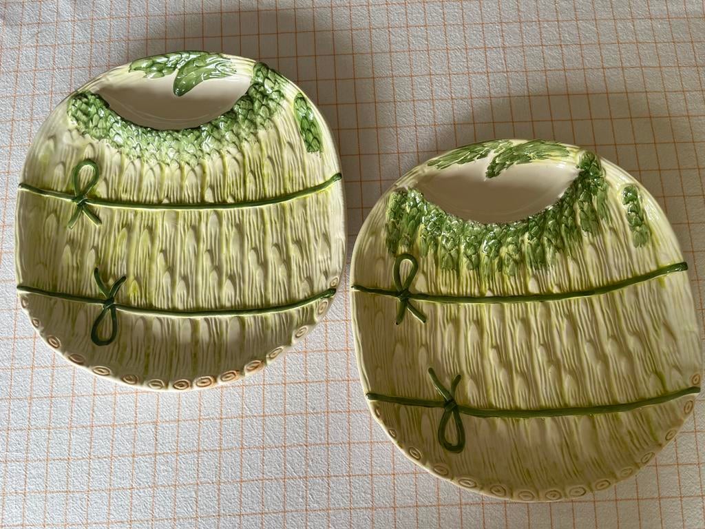 Ensemble de 2 assiettes en céramique — Fabriqué au Portugal, Enlèvement ou Envoi