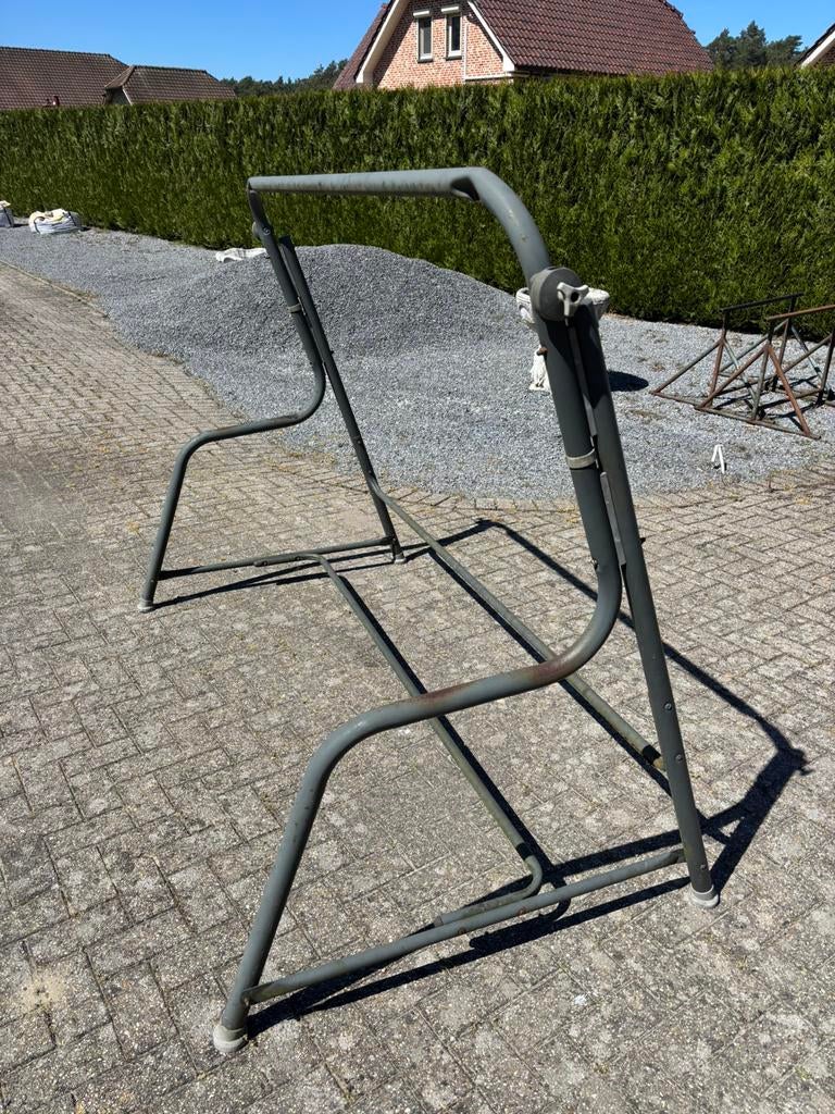 Ijzeren frame schommelbank, Tuin en Terras, Tuinbanken, Ophalen, Zo goed als nieuw, Schommelbank