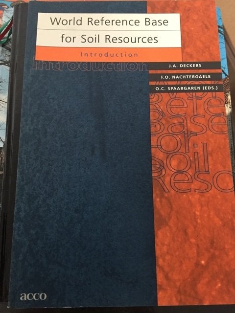 World Reference Base for Soil Resources, Boeken, Studieboeken en Cursussen, Hoger Onderwijs, J.A. Deckers, Ophalen of Verzenden
