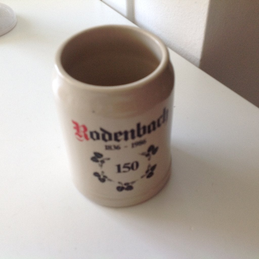 chope à bière vintage « Rodenbach » 0,5 l, Enlèvement ou Envoi, Comme neuf, Autres marques