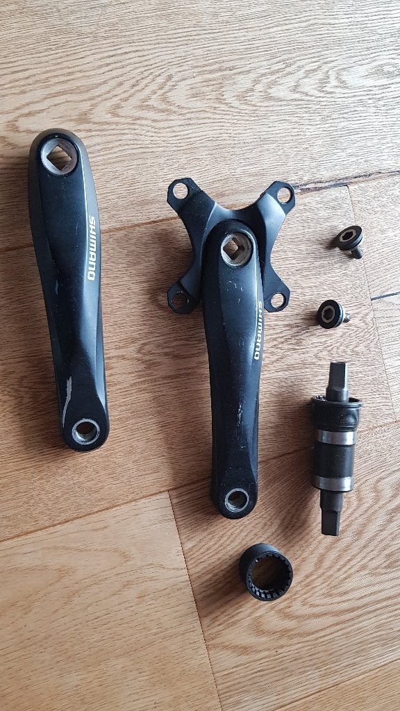 Shimano FC-M442 crankstel + UN26 trapas, Sport en Fitness, Ophalen of Verzenden, Gebruikt, Overige typen