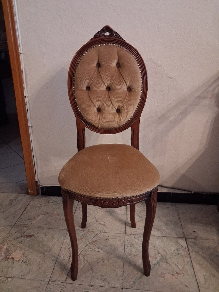 vintage , 4 stoelen 25 euro., Ophalen, Gebruikt