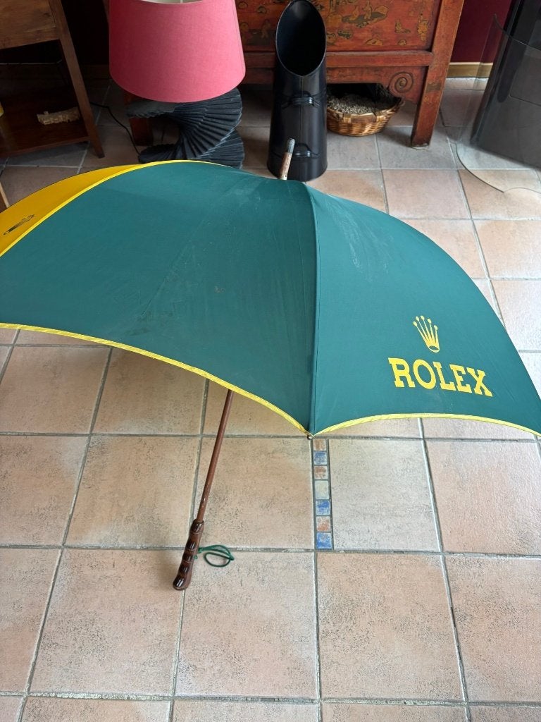 Parapluie Rolex Jumbo - Édition Limitée - État Neuf, Bijoux, Sacs & Beauté, Parapluies, Enlèvement, Comme neuf, Vert