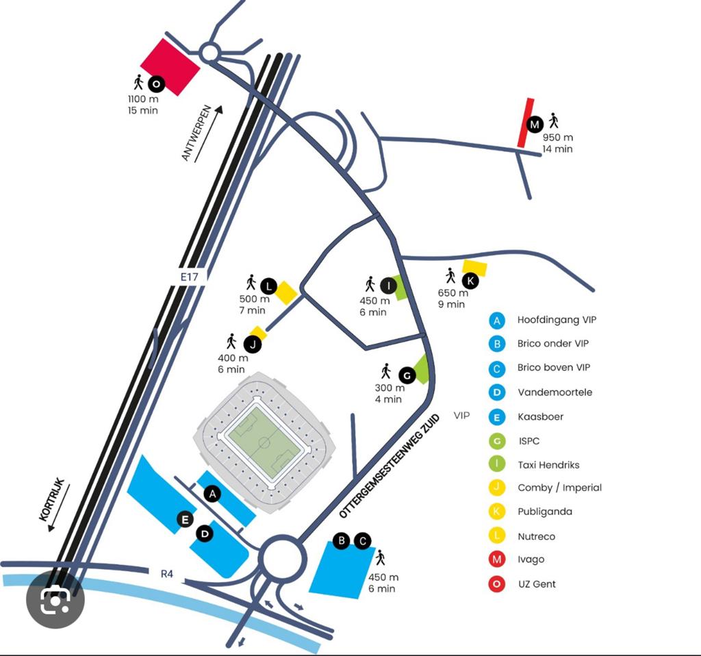 Parking ticket KAA Gent - Union