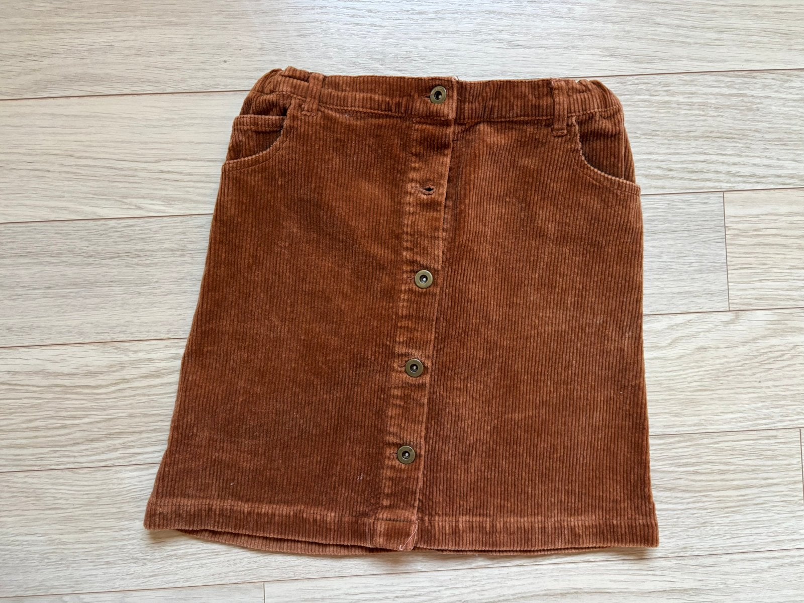 Jupe en velours cognac The New, Envoi, Utilisé, Fille, Robe ou Jupe