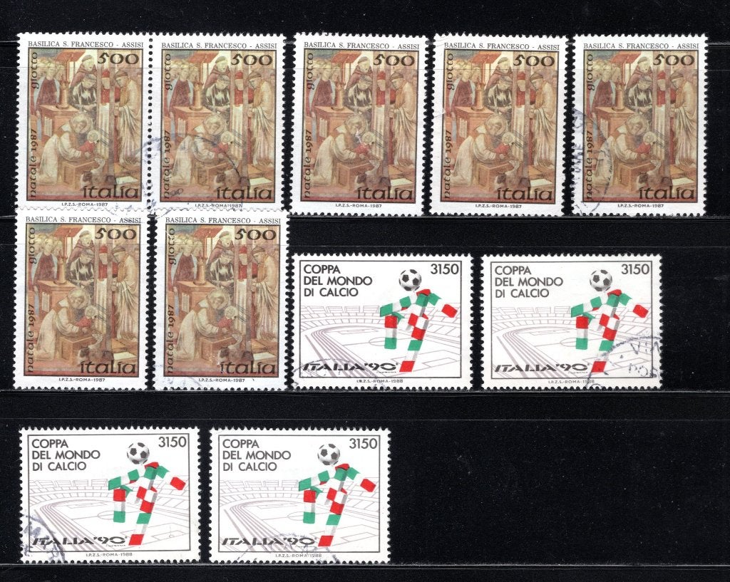 ITALIE Lot 1987 timbré, Envoi, Affranchi