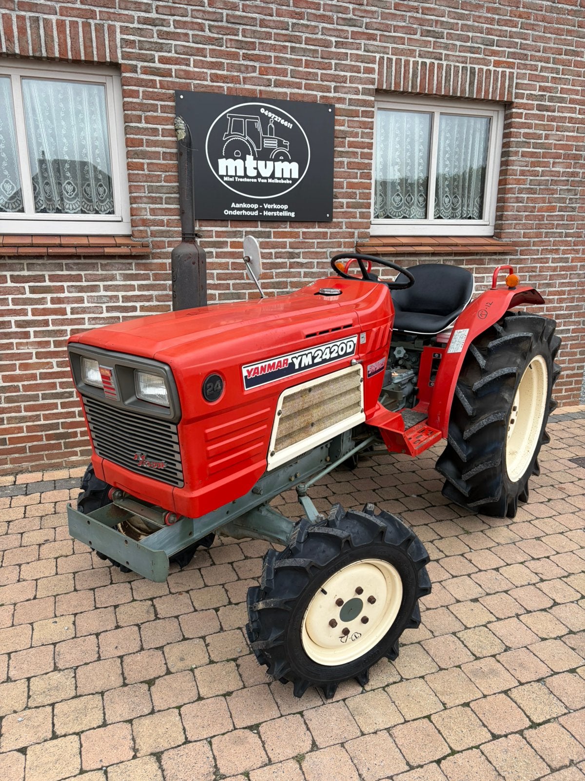 Minitractor Yanmar YM2420 - 3cilinder - 4x4 - POWERSHIFT !!, Enlèvement ou Envoi