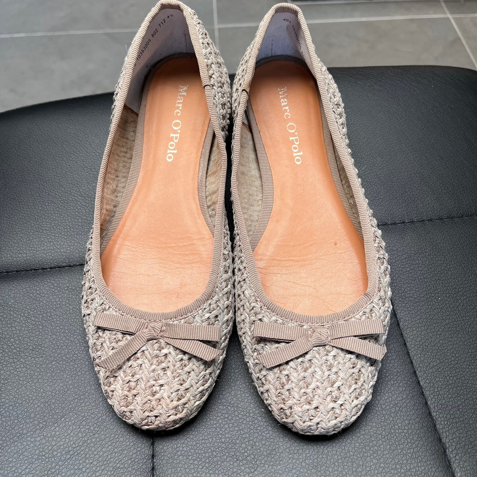 Geweven ballerinas marc O’polo 37,5, Kleding | Dames, Ophalen of Verzenden, Zo goed als nieuw