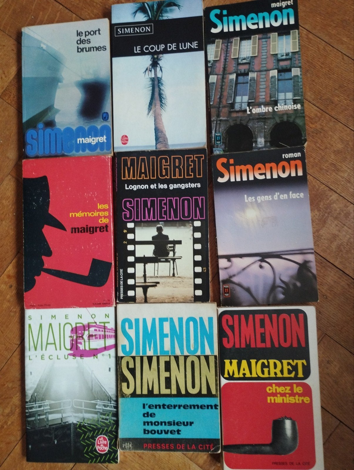 Lot de 9 Simenon dont 6 Maigret, Enlèvement ou Envoi