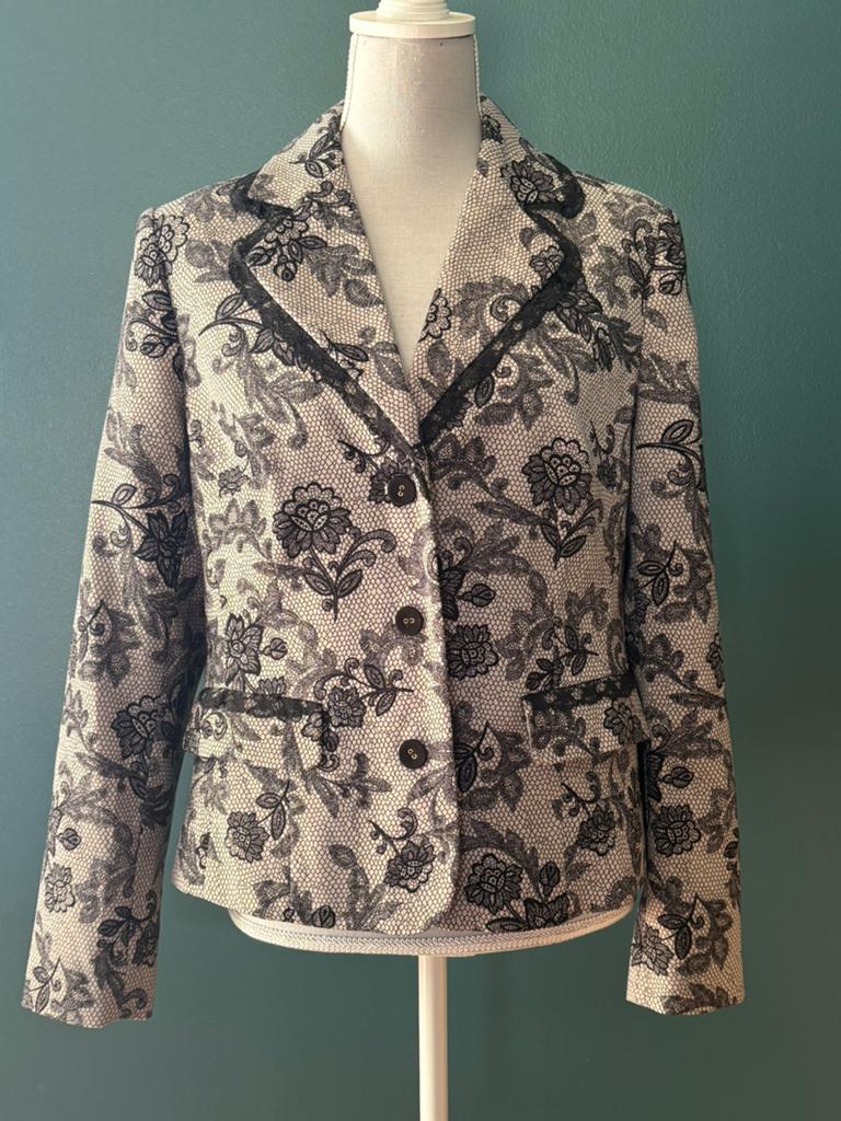 Blazer effet dentelle Anne Weyburn, Ophalen of Verzenden, Zo goed als nieuw, Maat 38/40 (M), Grijs
