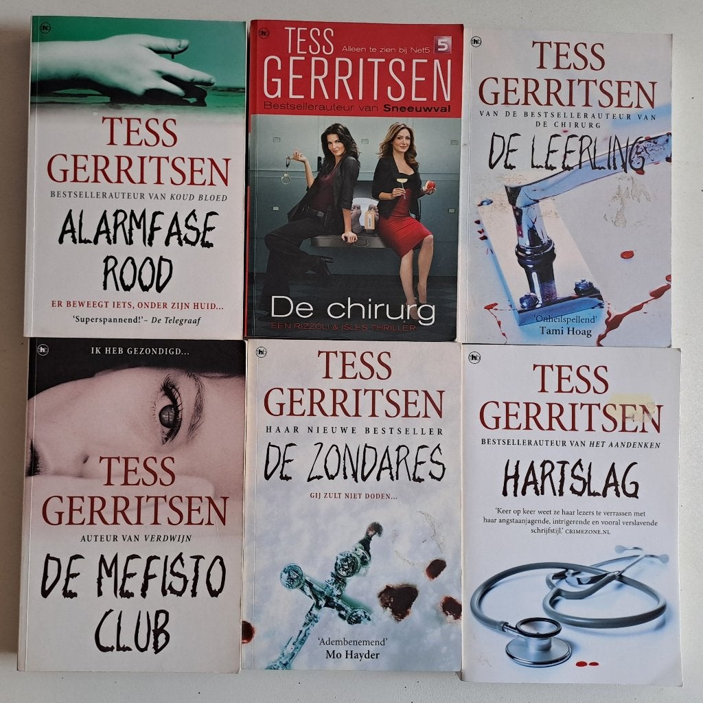 Boeken Tess Gerritsen, Boeken, Ophalen of Verzenden, Gelezen