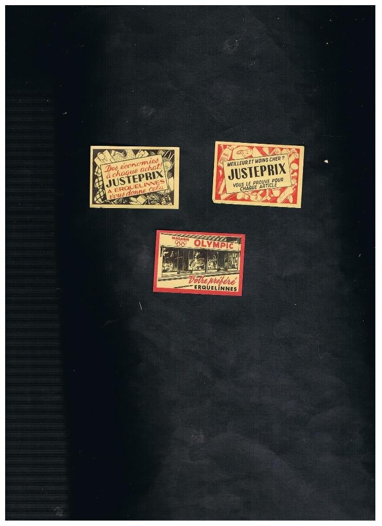 ÉTIQUETTES ANCIENNES DE VERQUELINNES, Envoi, Utilisé, Boîtes ou marques d'allumettes