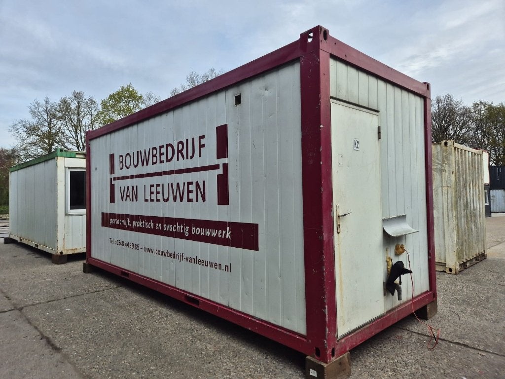 Kantoorunit / bouwkeet / schaftkeet / woonunit 20ft 6x2,5m, Doe-het-zelf en Bouw, Ophalen of Verzenden, Gebruikt, Overige typen