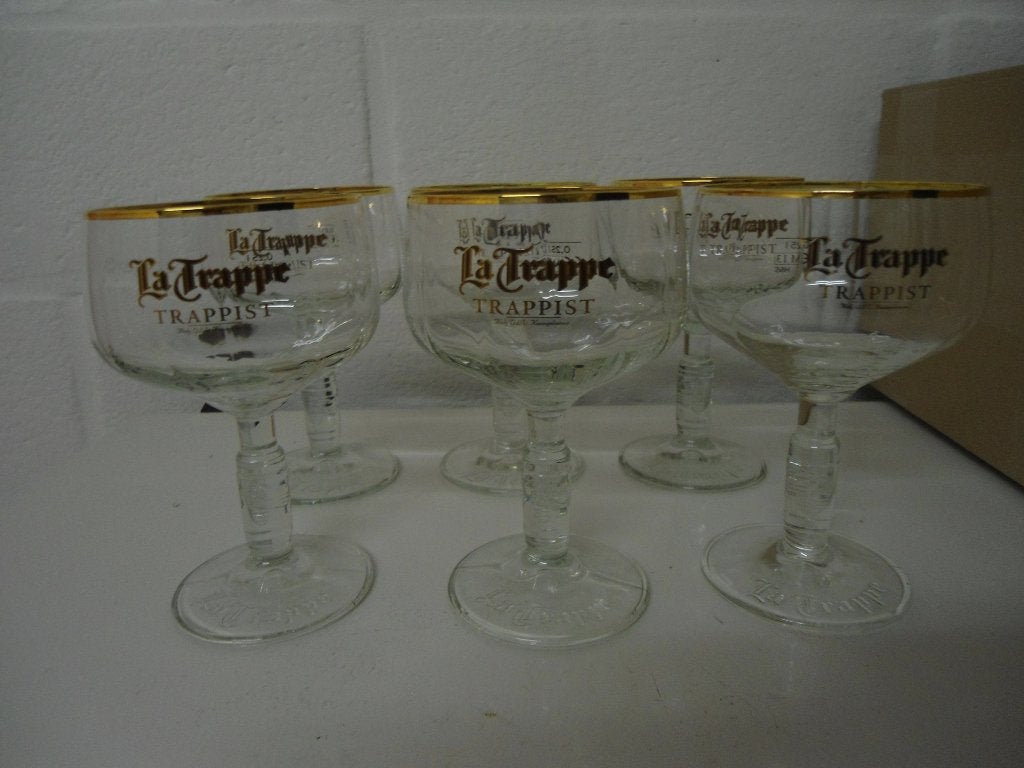 La Trappe, Waterloo, Ypra bierglazen allerlei. Nieuw!, Verzamelen, Ophalen of Verzenden, Nieuw, La Trappe
