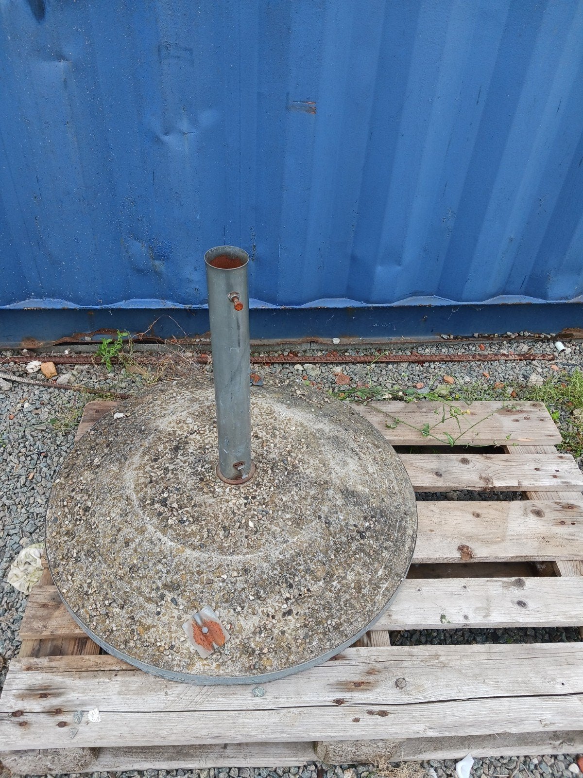 Parasolvoet, voet voor parasol, beton, 2 stuks, Tuin en Terras, Ophalen, Gebruikt, Minder dan 1 meter, Parasolvoet
