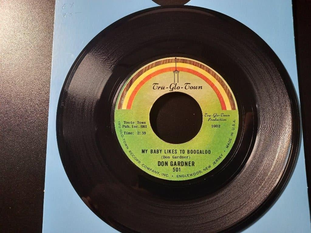 Don Gardner ‎– My Baby Likes To Boogaloo '7 Funk / Soul, 7 inch, Comme neuf, Housse de protection extérieure, Autres types