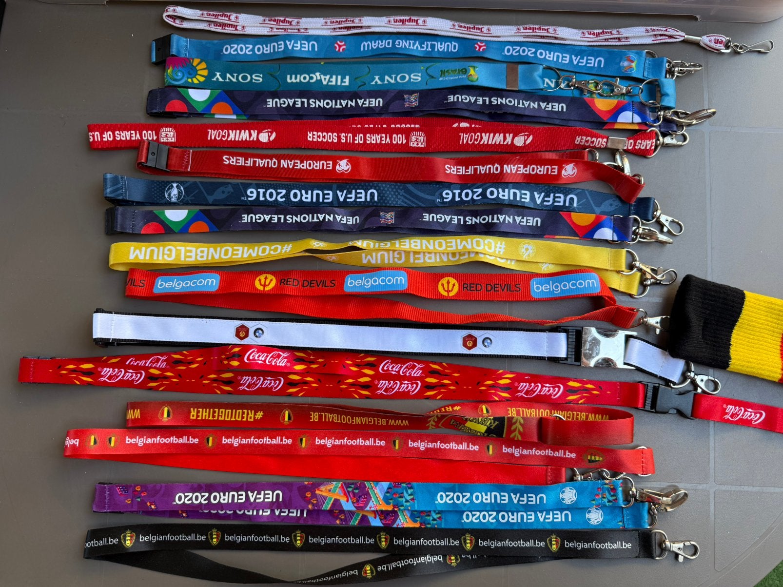 Lanyard uefa en rode duivels, Verzamelen, Ophalen of Verzenden, Zo goed als nieuw, Overige typen