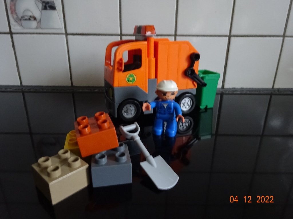 Duplo Ville Vuilnisophaaldienst - 5637*VOLLEDIG*PRIMA STAAT, Ophalen of Verzenden, Duplo