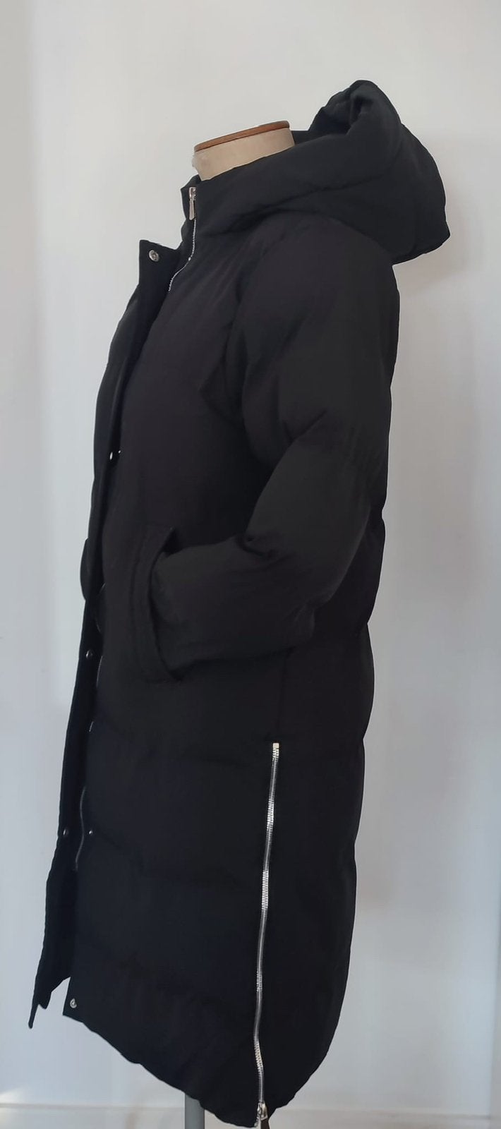 Veste/parka noire à capuche Gold&Silver taille T1 Small, Enlèvement ou Envoi, Comme neuf, Taille 36 (S), Noir
