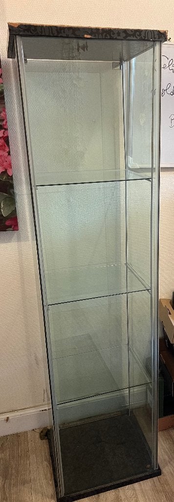 Glazen kast, 25 à 50 cm, Comme neuf, Verre, Enlèvement