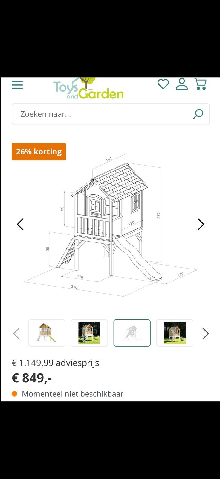 Speelhuisje te koop, Kinderen en Baby's, Speelgoed | Buiten | Speelhuisjes, Ophalen, Zo goed als nieuw