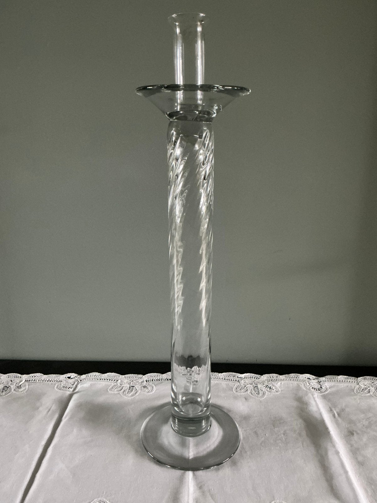Chandelier en verre, Maison & Meubles, Comme neuf, Verre, Enlèvement, 59 cm