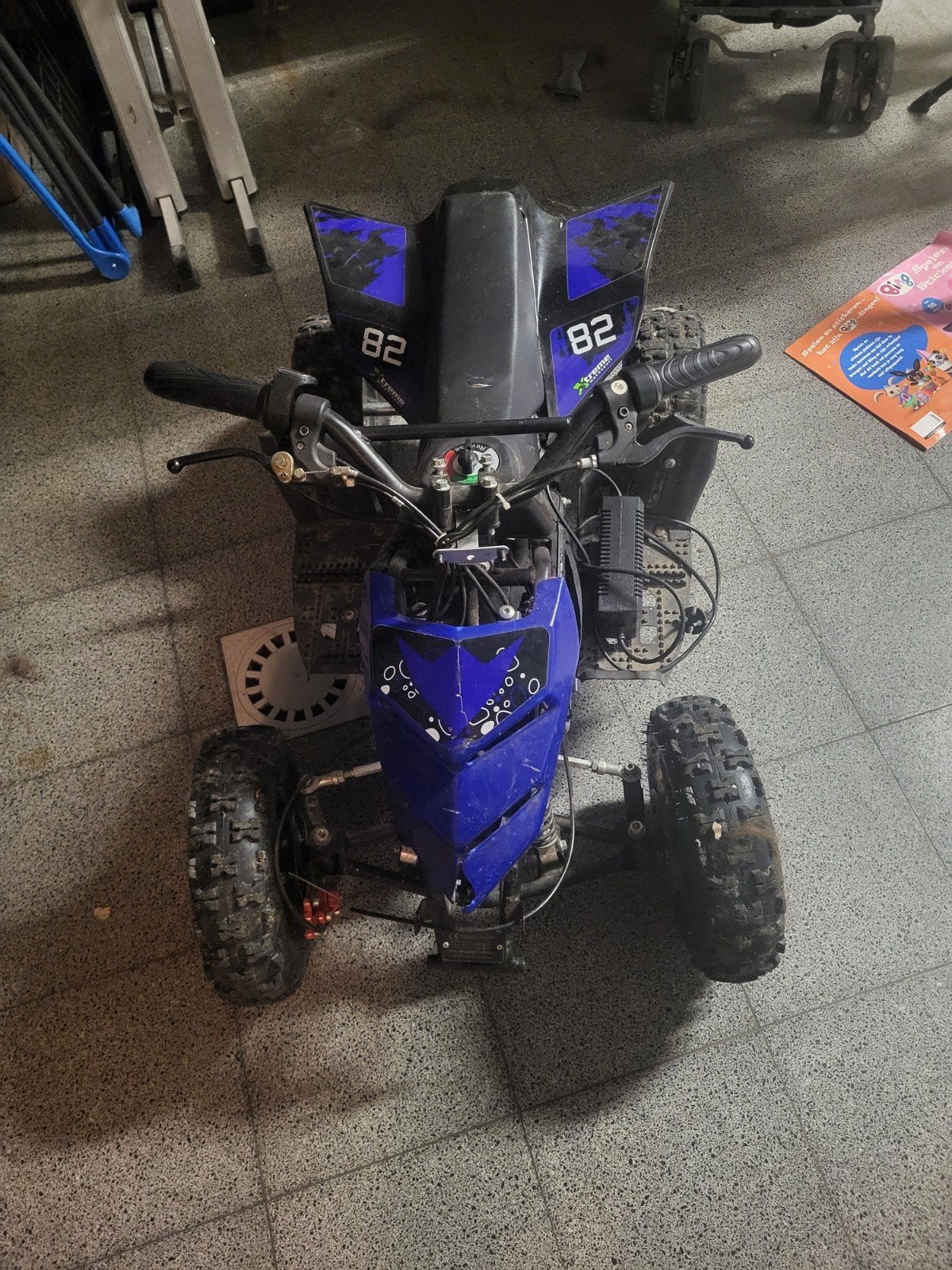 kleine quad, Ophalen