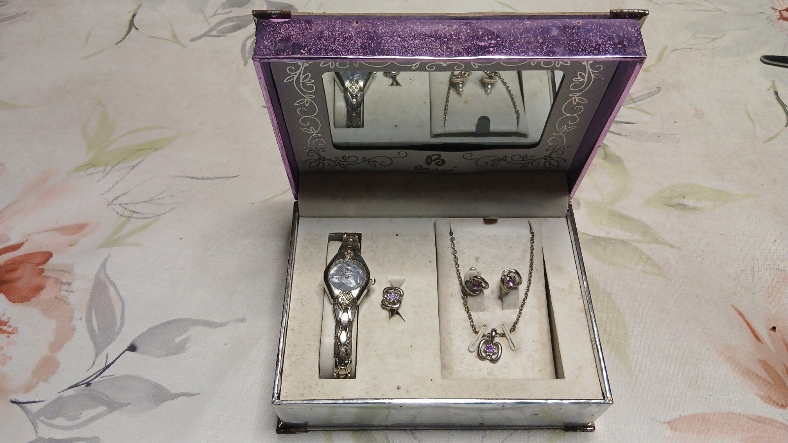 set met uur werk en keting  oor bel.en ring, Collections, Enlèvement