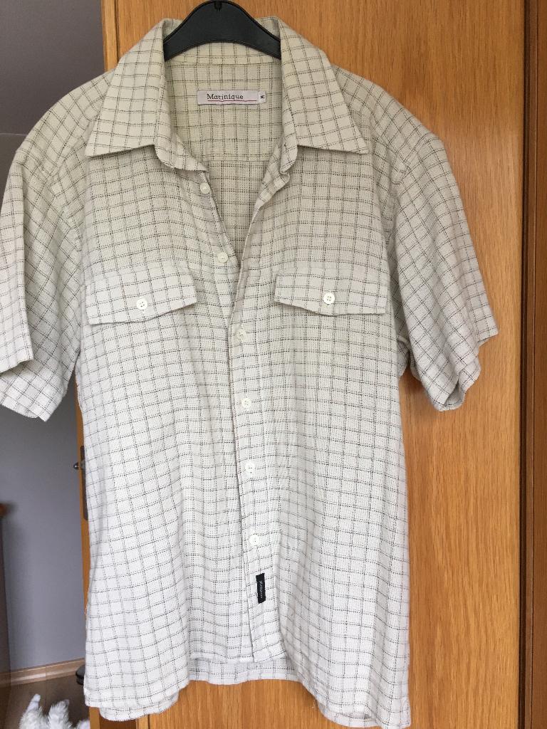 Hemd geruit Matinique maat M, Beige, MATINIQUE., Zo goed als nieuw, Halswijdte 39/40 (M)