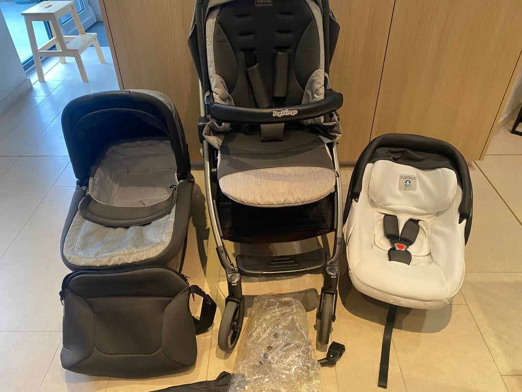 Kinderwagen 3 in 1 Per-perego grijs, Autres marques, Comme neuf, Enlèvement, Poussette combi