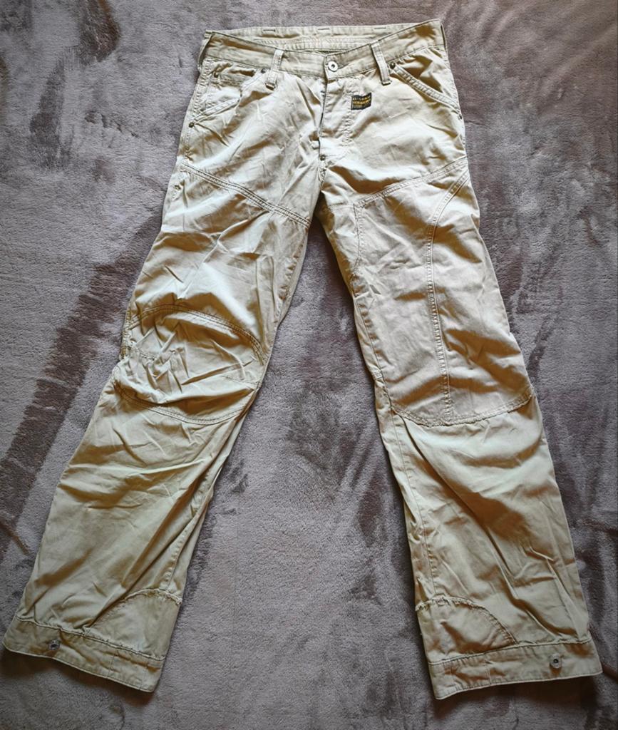 GSTAR cargobroek: maat 30X32 - beige, Kleding | Heren, Broeken en Pantalons, Maat 48/50 (M), Beige, Nieuw, Ophalen of Verzenden