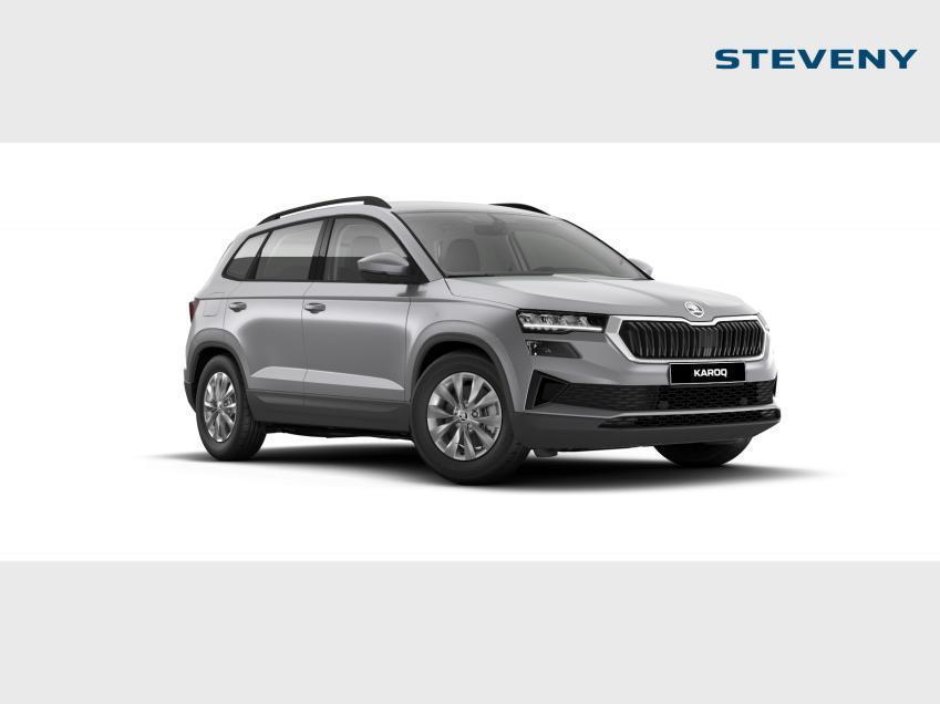 Skoda Karoq 1.0 TSI Family, Auto's, Skoda, Karoq, Handgeschakeld, SUV of Terreinwagen, Zilver of Grijs
