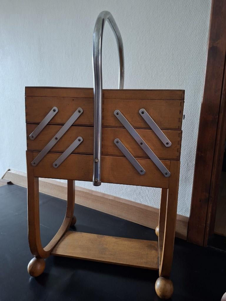 Boîte à couture Torck, armoire, bois de hêtre, 50/60, Enlèvement ou Envoi, Utilisé