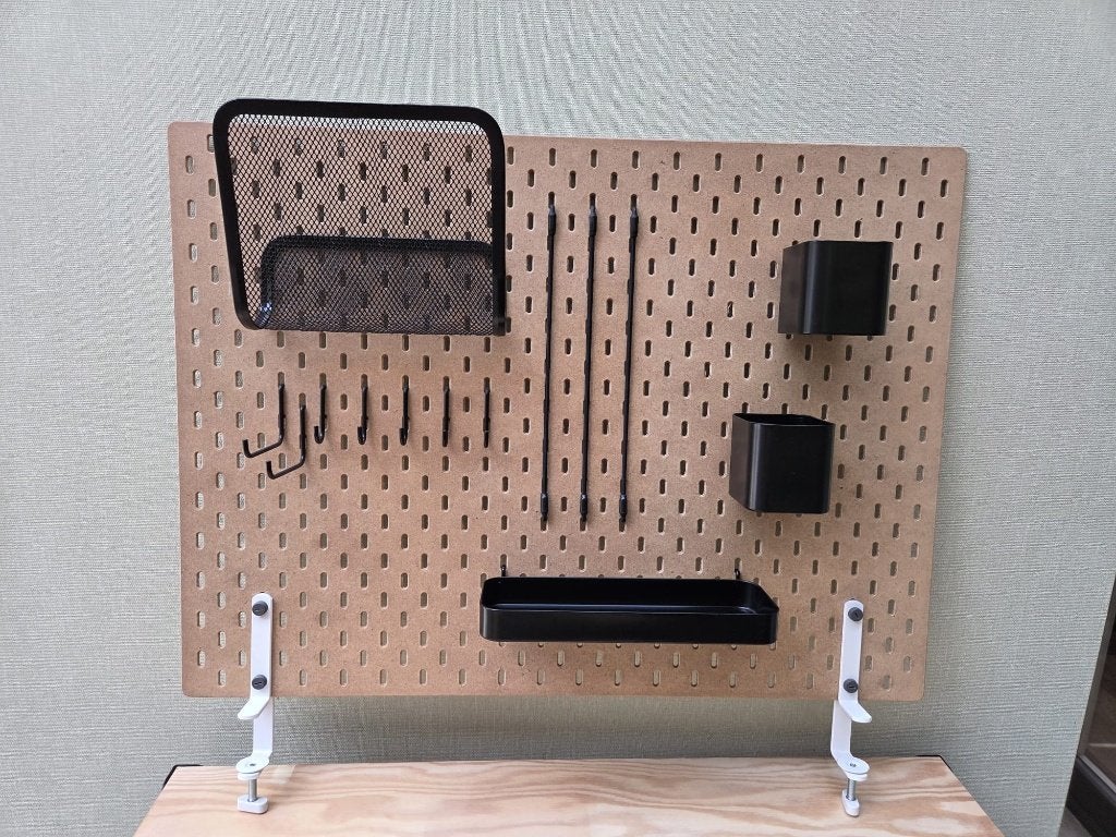 IKEA SKÅDIS bord met accessoires, Ophalen, Zo goed als nieuw