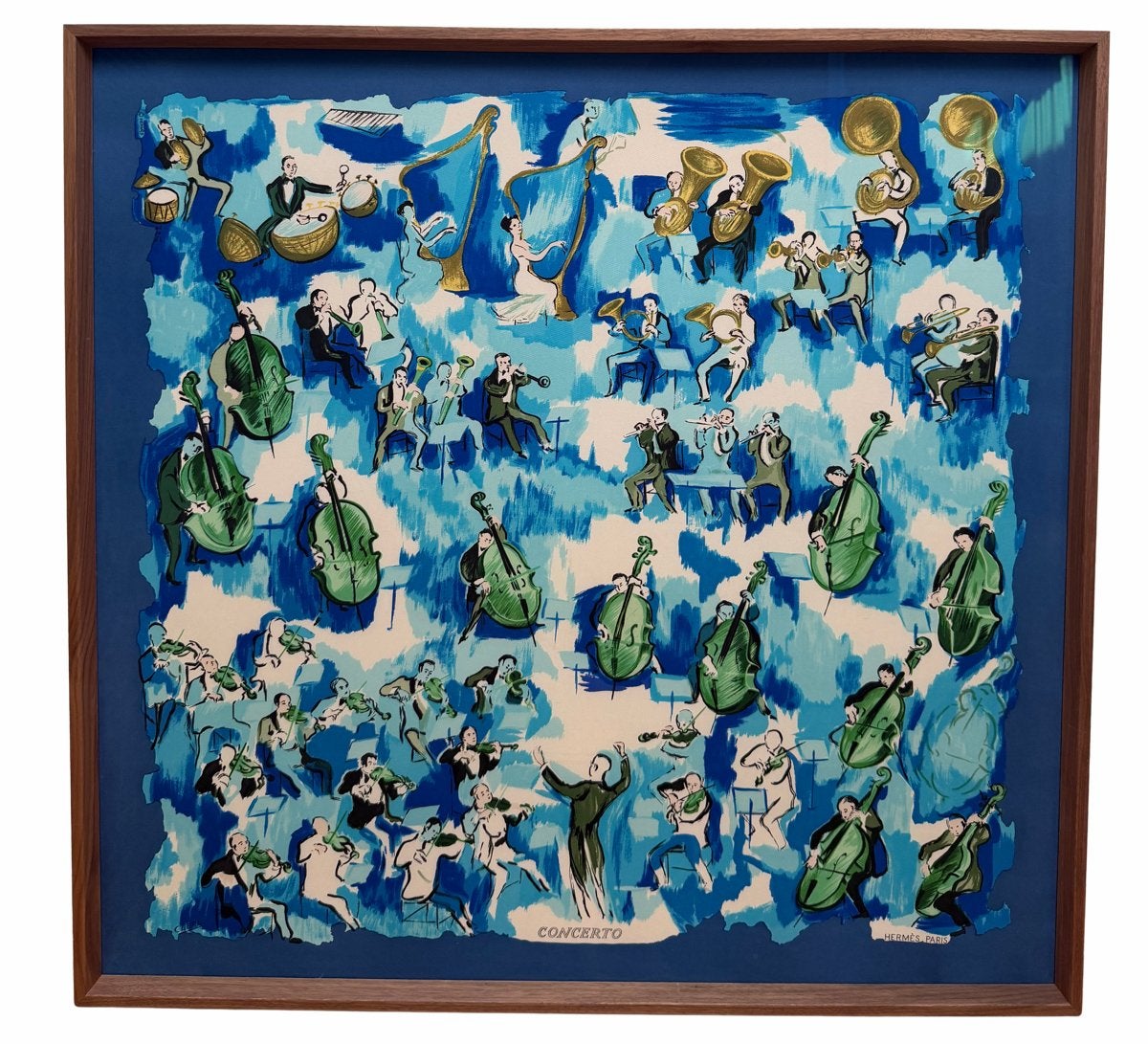 Hermes silk Concerto - Nieuw ingelijst, Ophalen of Verzenden