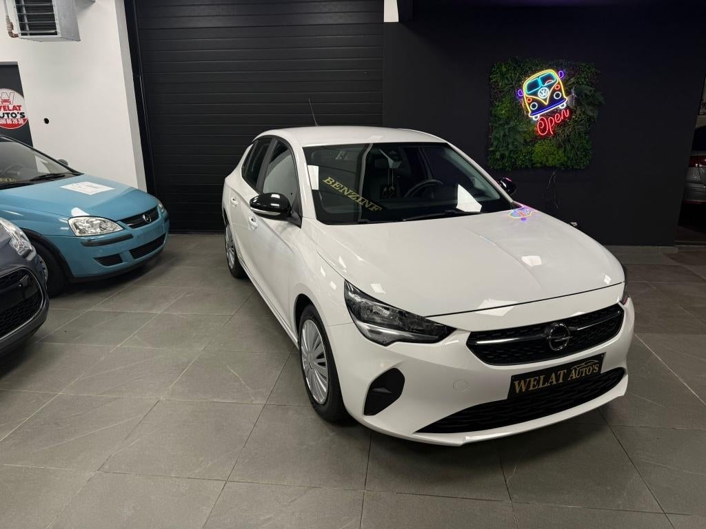 OPEL CORSA 2020 BENZINE EURO 6/ NIEUWE STAAT, Auto's, Bluetooth, 75 kW, Wit, Bedrijf