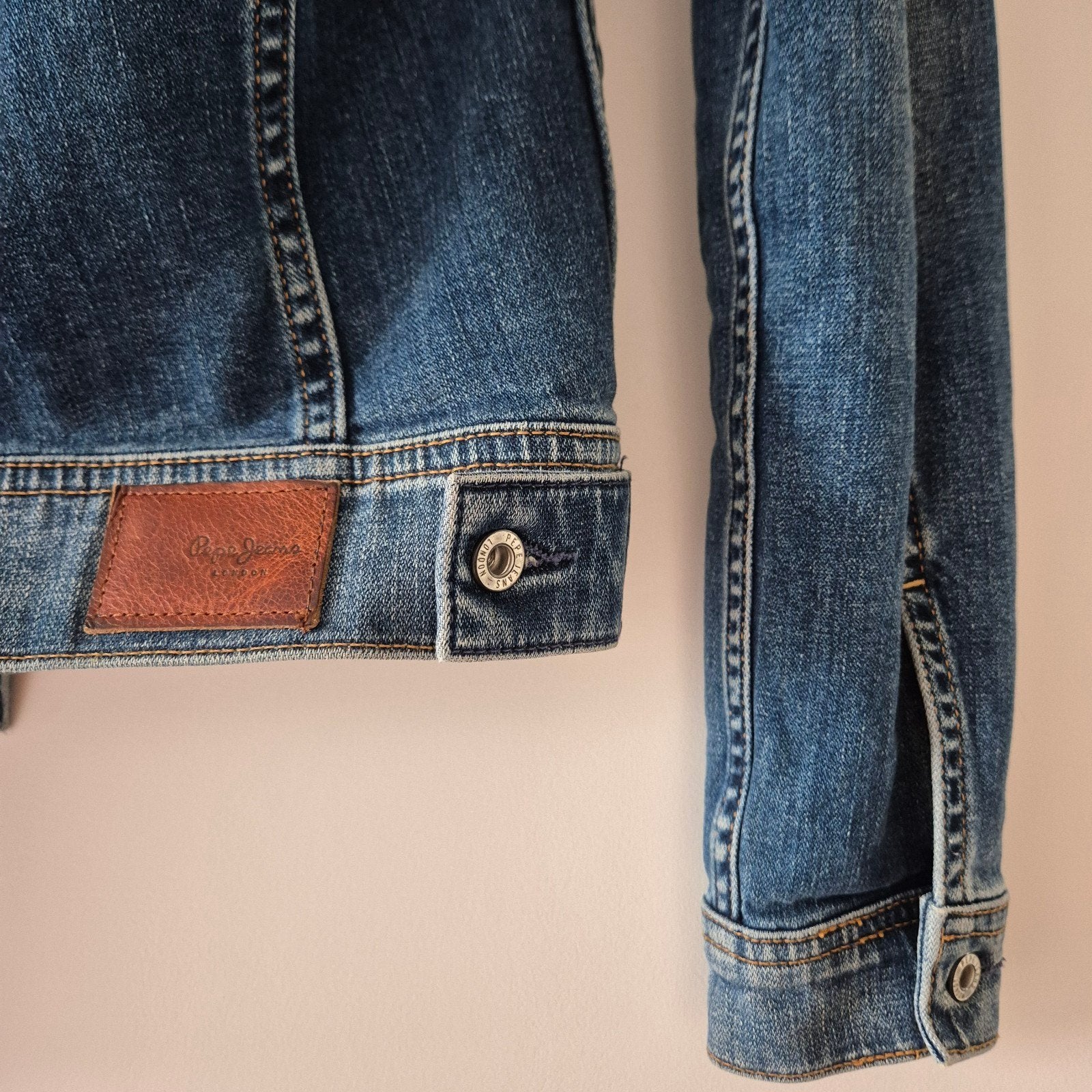 Pepe Jeans "Thrift" dames spijkerjasje., Pepe jeans, Ophalen of Verzenden, Zo goed als nieuw, Blauw