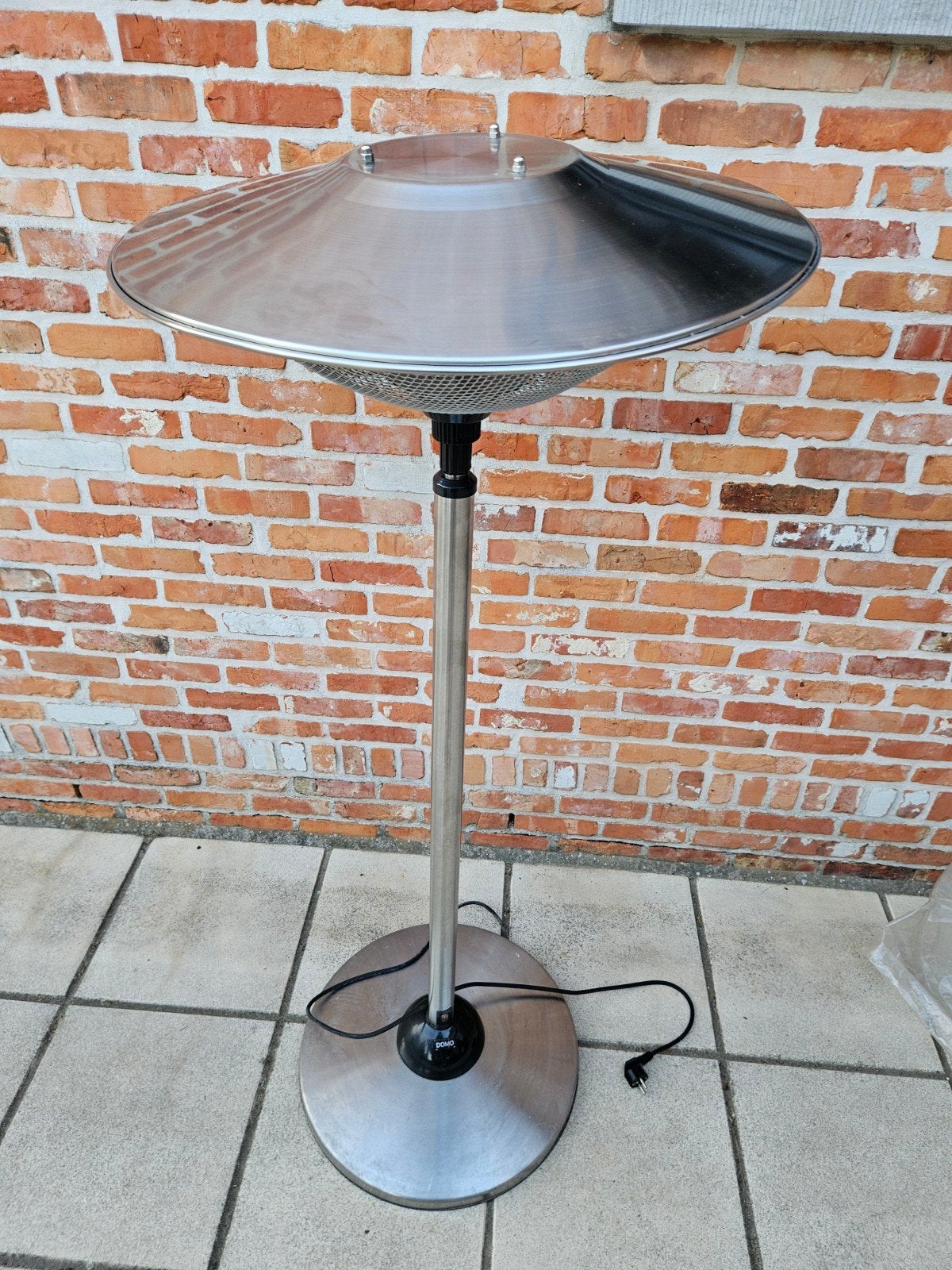 DOMO TERRASVERWARMER ELEKTRISCH, Ophalen, Zo goed als nieuw, Elektrisch, Vloer