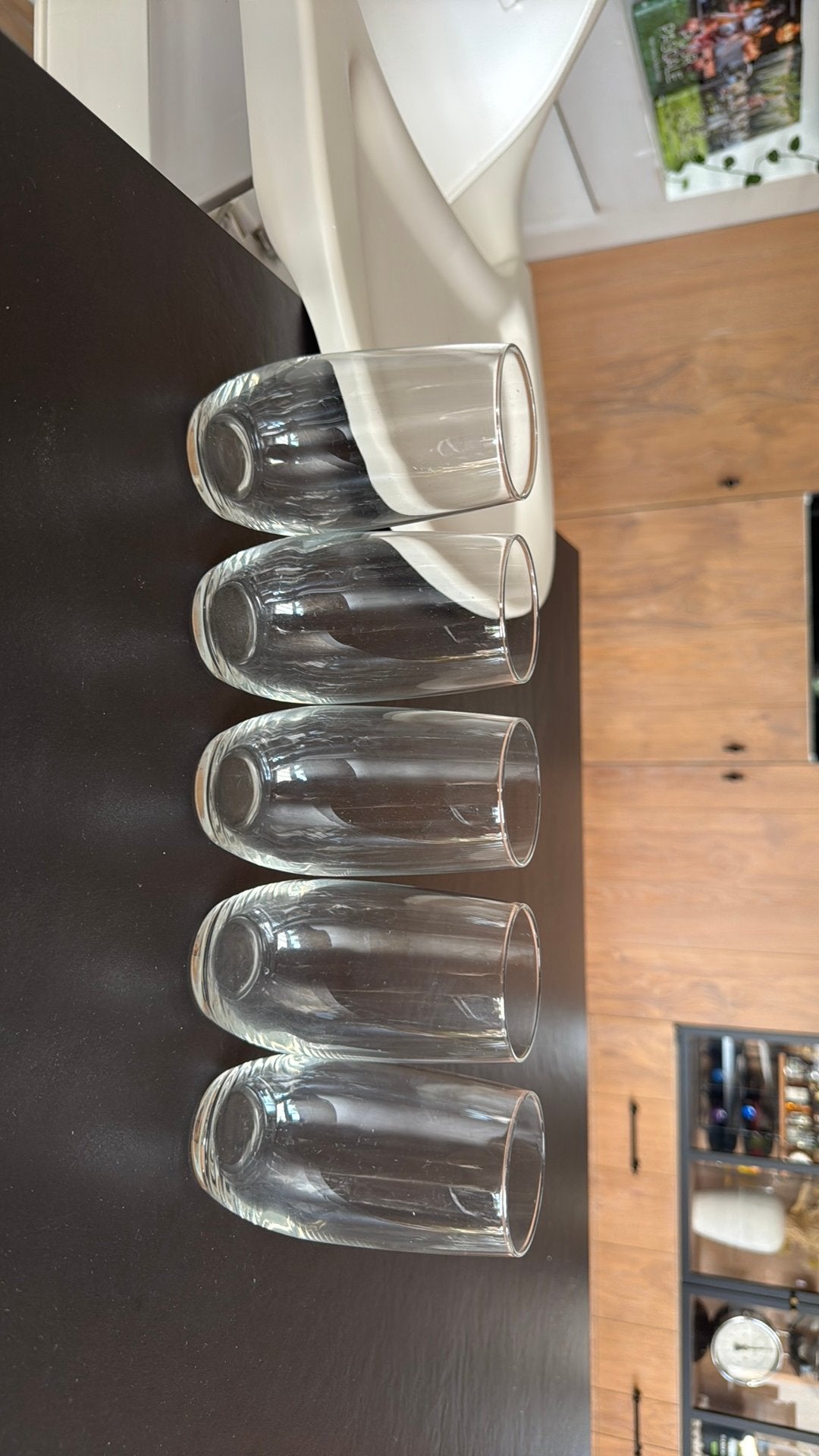 10 glazen, Verzamelen, Glas en Drinkglazen, Ophalen, Gebruikt, Waterglas