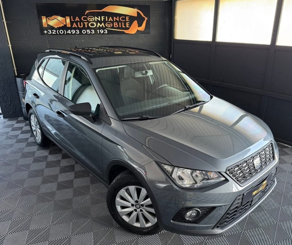 Seat Arona 1.0TSI 1er Propriétaire Garantie 12 mois, Autos, Seat, Achat, Noir, 5 portes, https://public.car-pass.be/vhr/e2dc15d9-8380-4441-97cb-2ade02a456ca?lang=fr