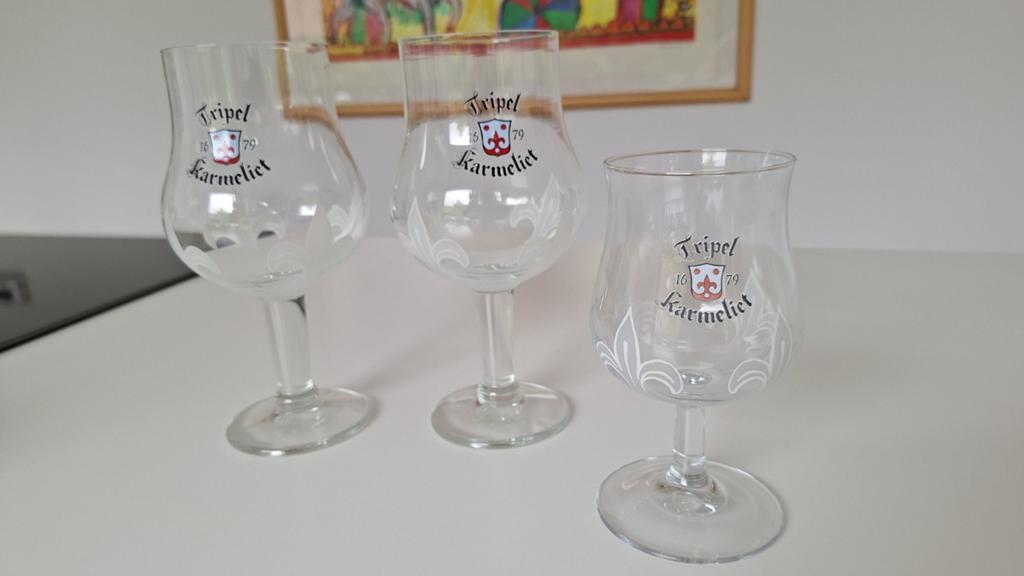 2 verres Tripel Karmeliet, Enlèvement