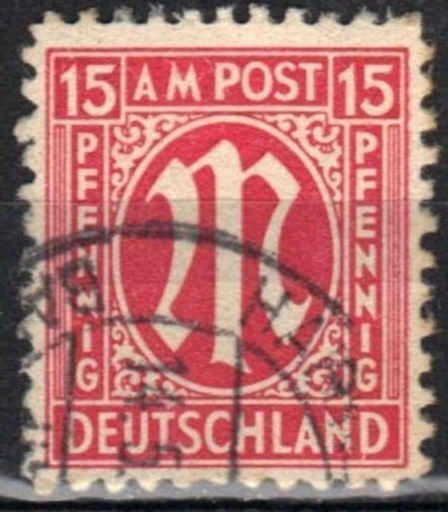 Allemagne Bizone 1945/1946 - Yvert 9 - Lettre M (ST), Envoi, Affranchi
