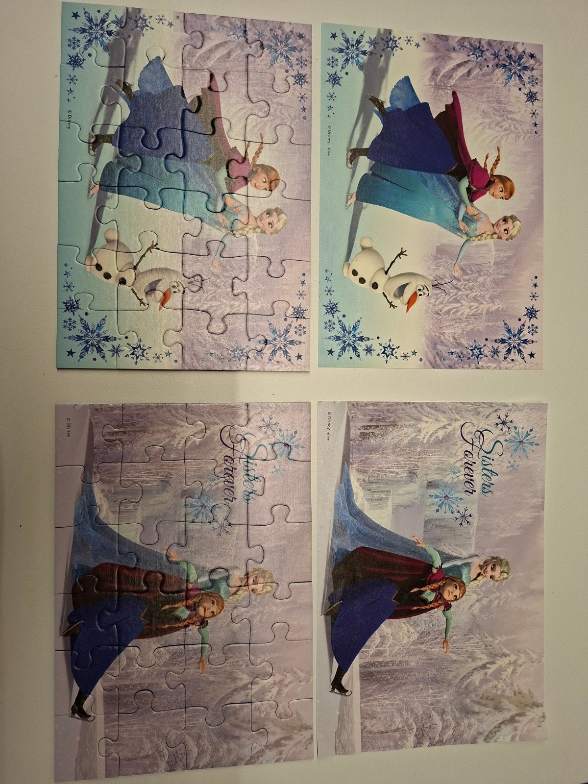 2 frozen puzzels., Ophalen, 10 tot 50 stukjes, Zo goed als nieuw