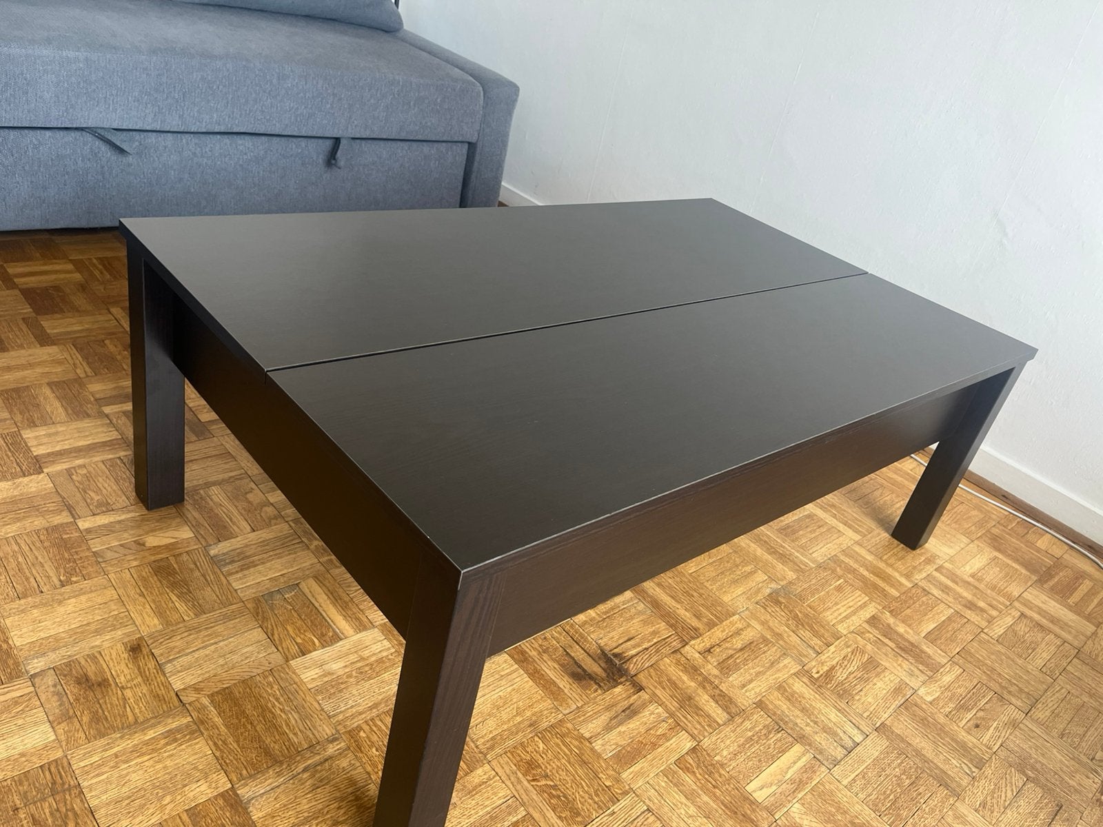 Table basse marron foncé, Maison & Meubles, Enlèvement, Comme neuf
