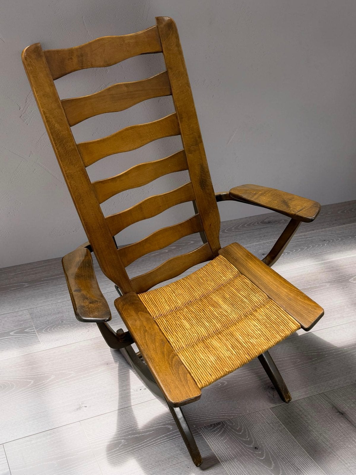 Fauteuil relax Triconfort Thomas Sauvage années 60 vintage, Enlèvement, Massif