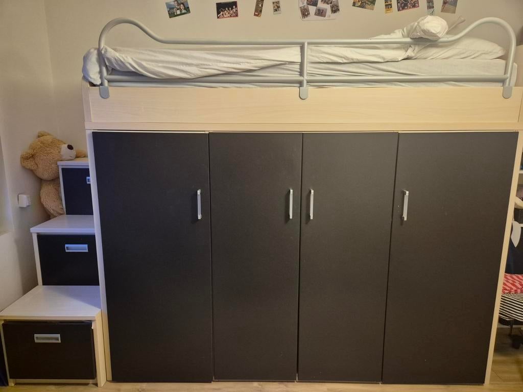 Hoogslaper met veel kastruimte, Huis en Inrichting, Slaapkamer | Complete slaapkamers, Ophalen