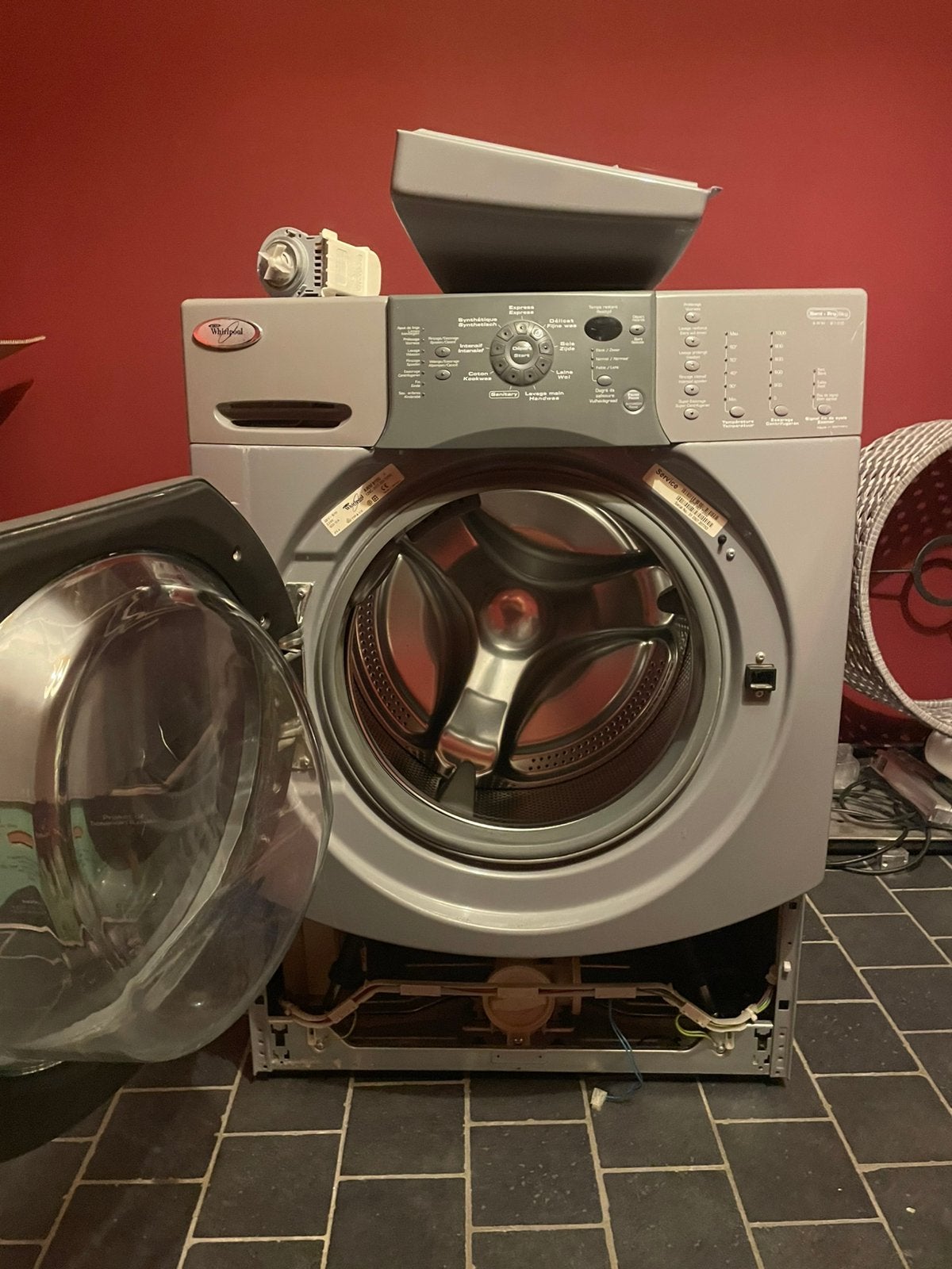 Whirlpool AWM900 (semi-pro, 9kg), Electroménager, Lave-linge, Enlèvement, Utilisé