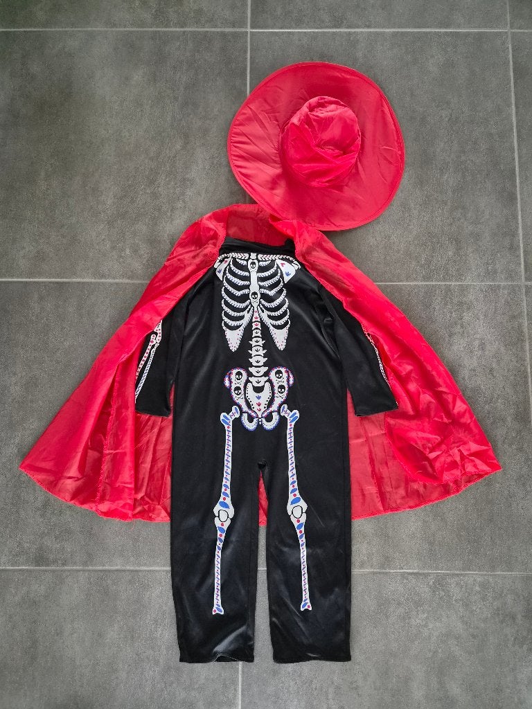 verkleedpak halloween 4-6 jaar, Kinderen en Baby's, Ophalen, Gebruikt, 110 t/m 116, Jongen of Meisje